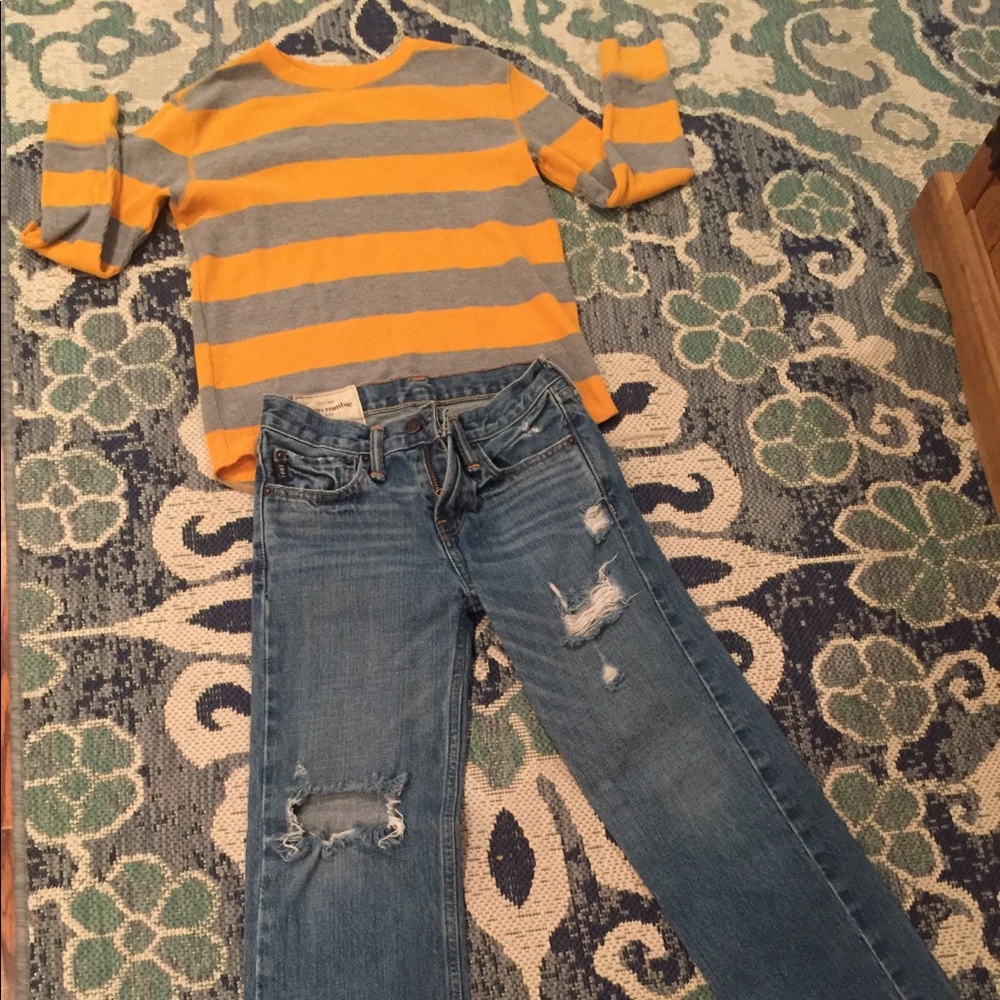 Boys Abercrombie&Fitch jeans and GAP shirt